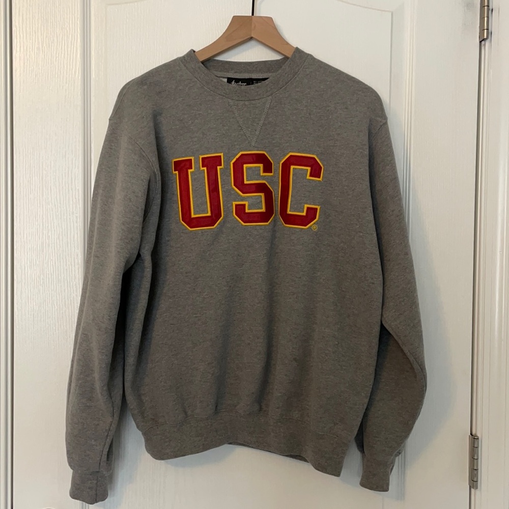 USC Gray Crewneck Sweater University of Southern